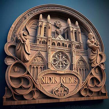 3D model notre dame (STL)